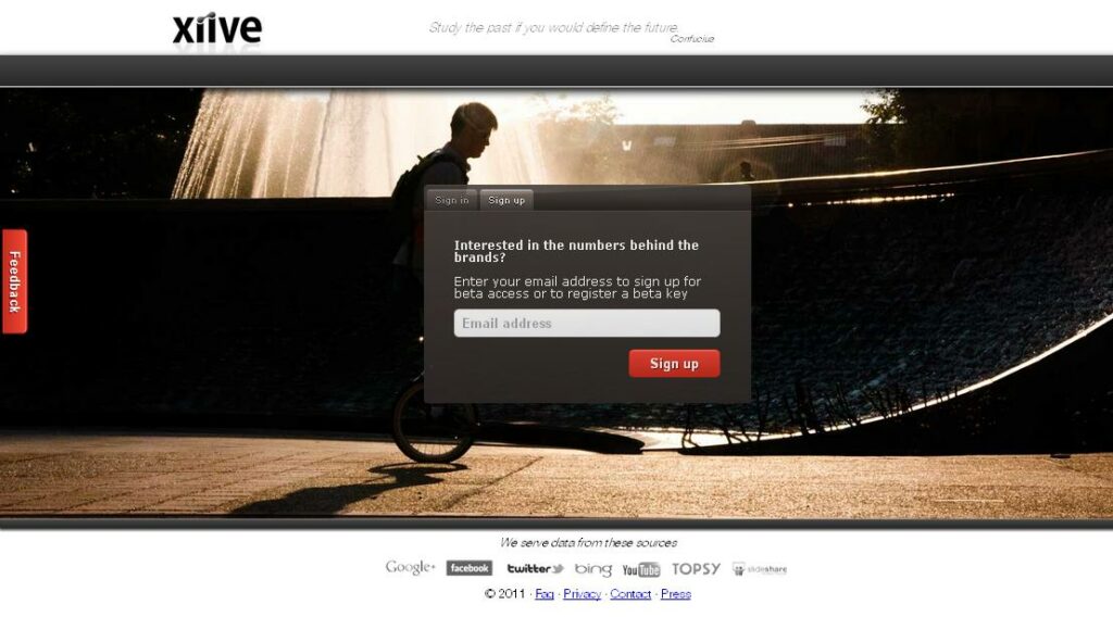 New landing page for xiive